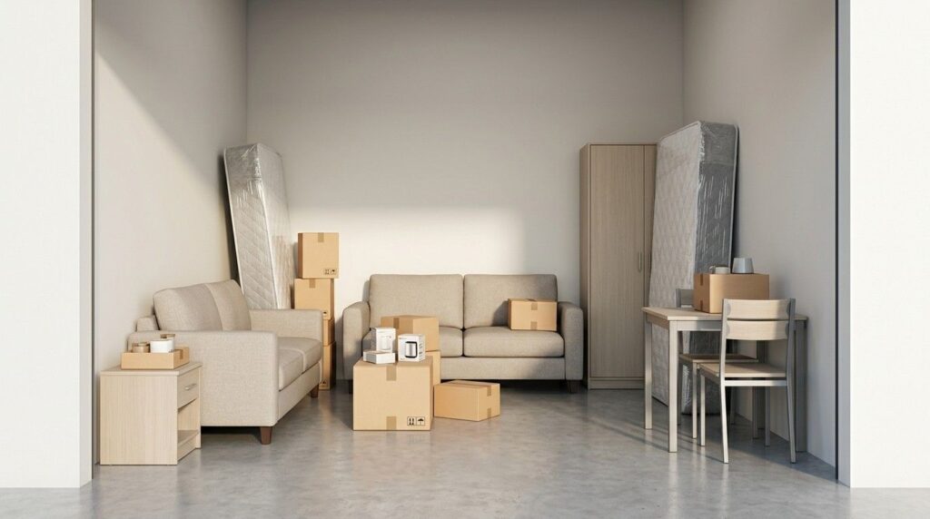 Affordable furniture storage Dubai cost for home furniture