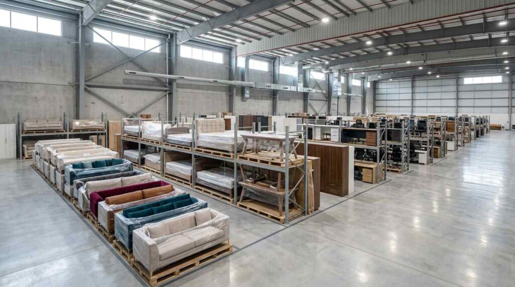 Home furniture stored safely in Dubai