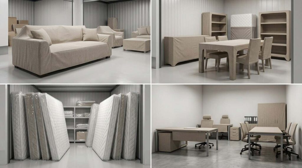 Secure furniture storage facility in Dubai