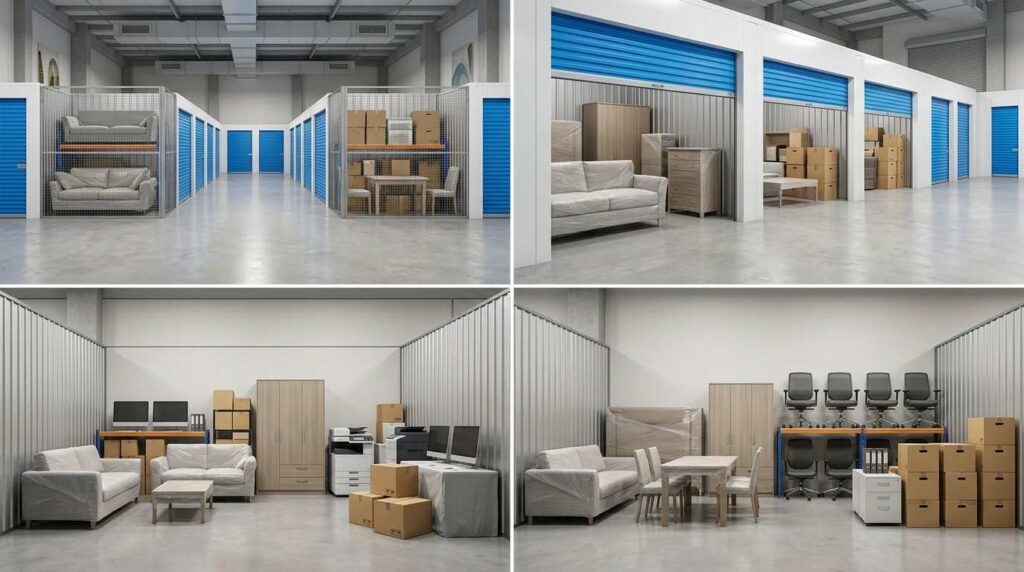Furniture storage service in Dubai for sofas, tables, and household items