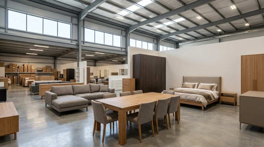 Furniture warehouse in Al Quoz Dubai