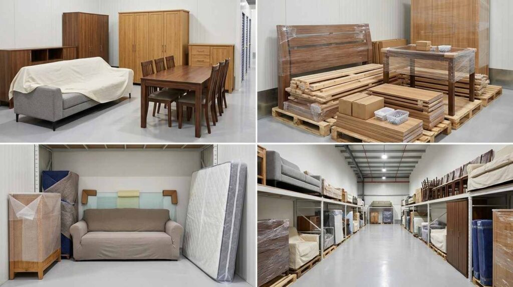 Household furniture stored long term in Dubai