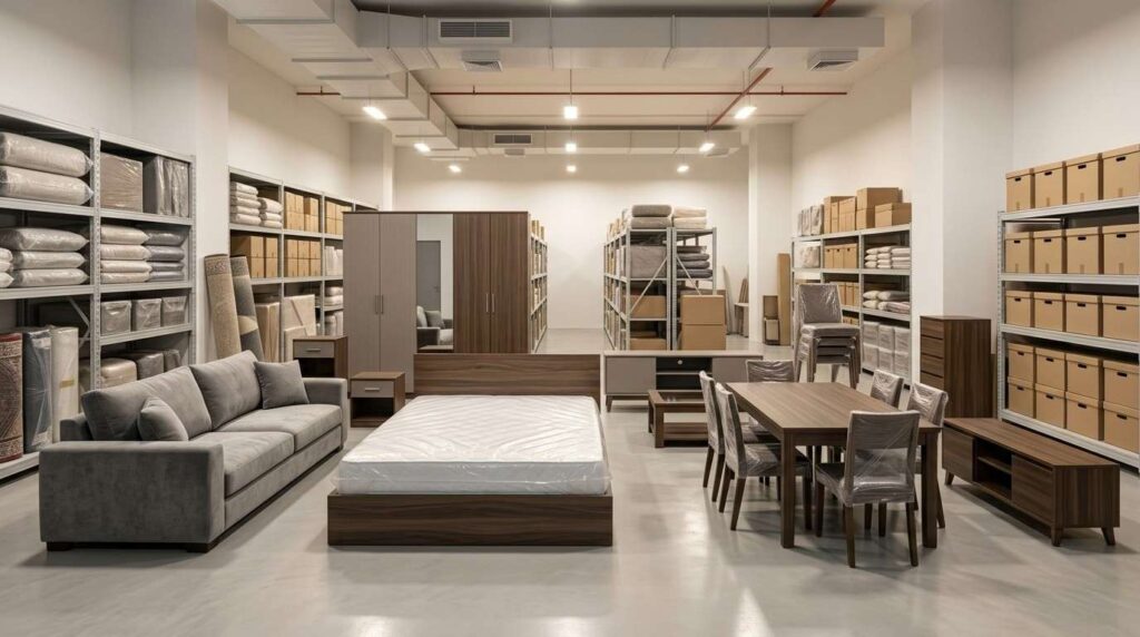 Household furniture storage in Dubai during moving or renovation