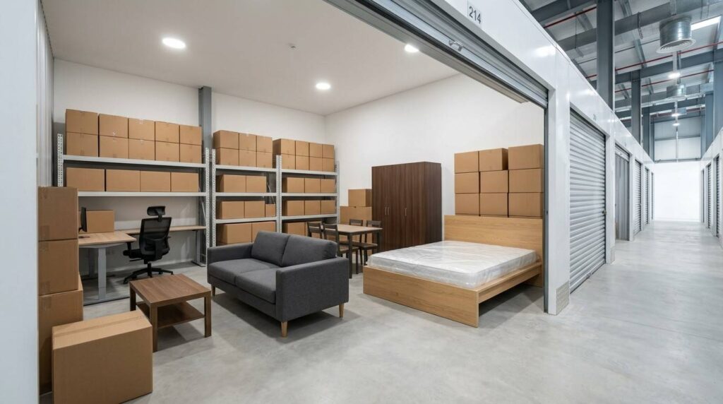 Large furniture storage space in Dubai for bulky furniture