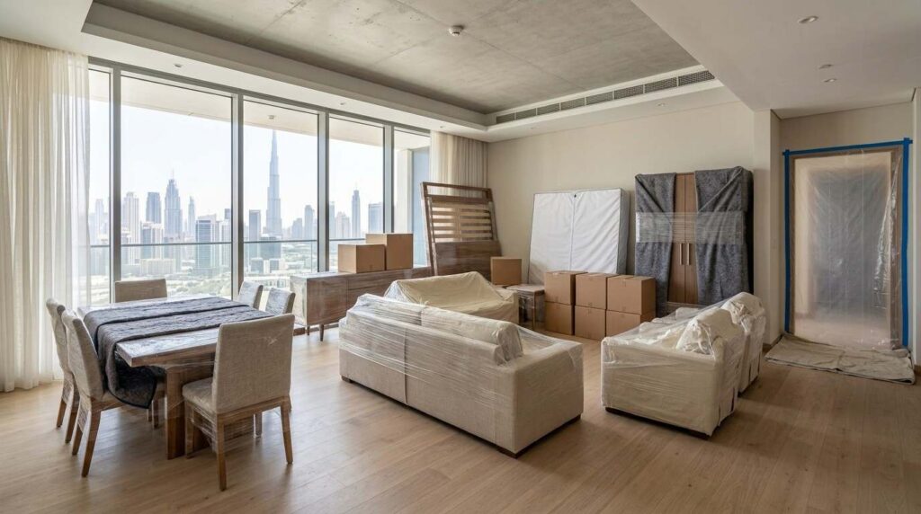 Safe furniture storage facility in Dubai for household items