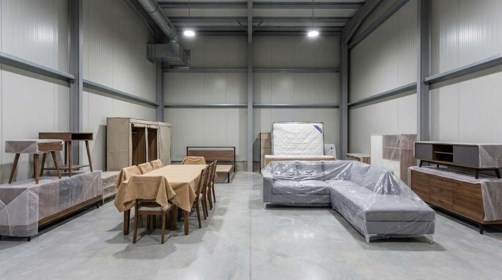 Short term furniture storage facility in Dubai