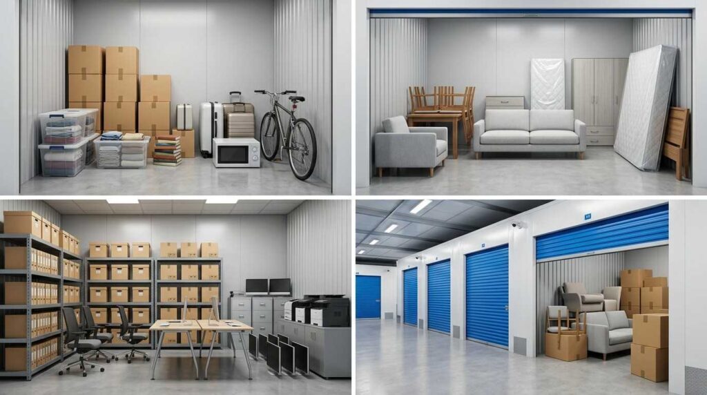 Secure storage units in Dubai for furniture and personal belongings