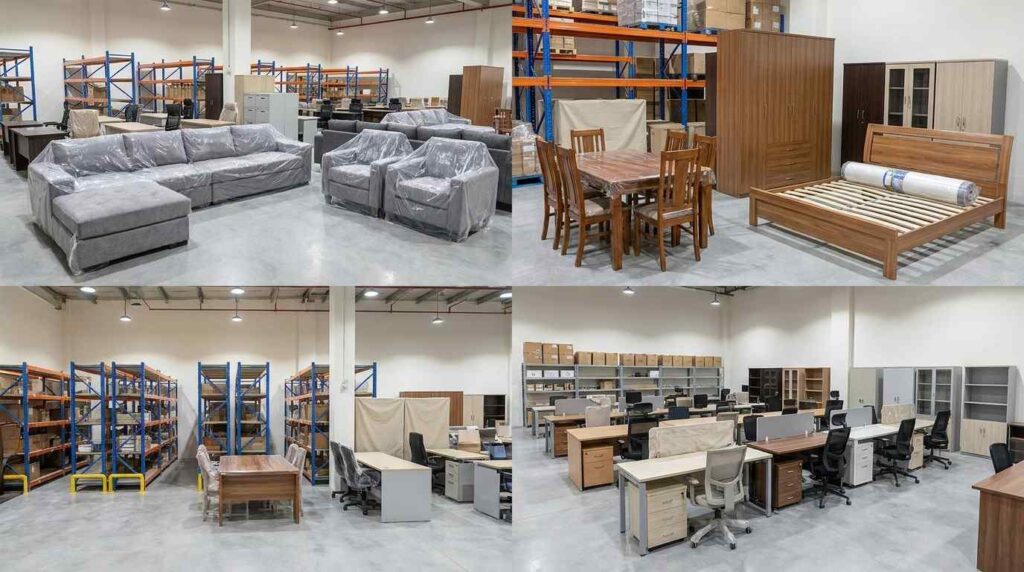 Temporary furniture storage in Dubai