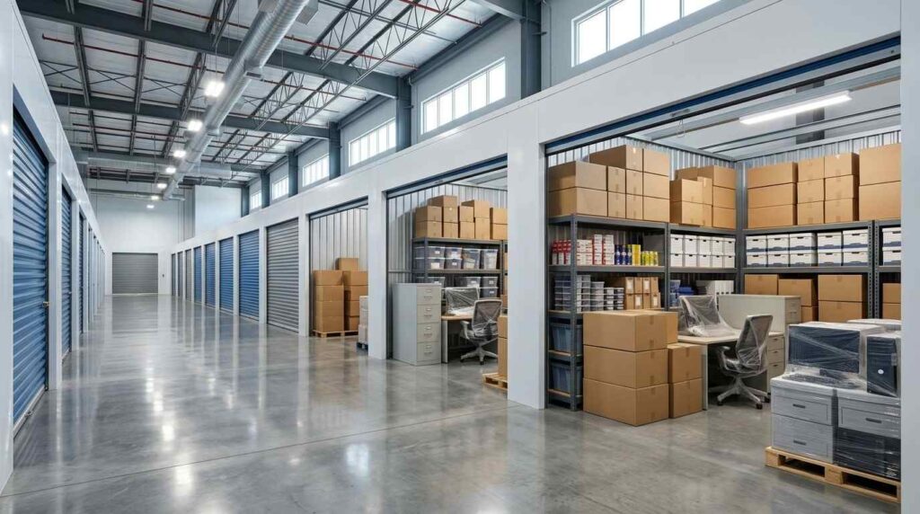 Business storage space Dubai for office furniture and equipment